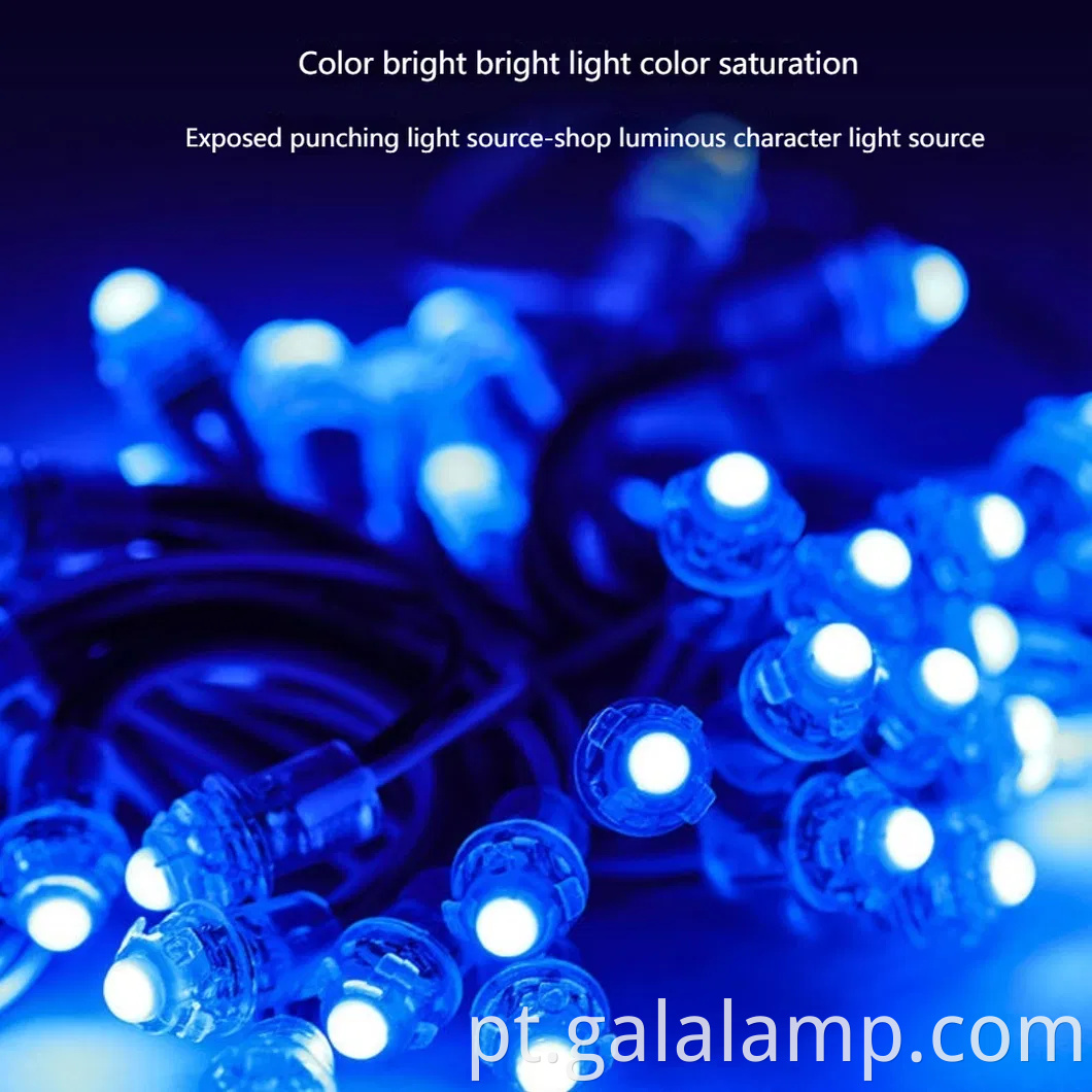 Luzes de corda de pixels à prova d'água para decoração ao ar livre